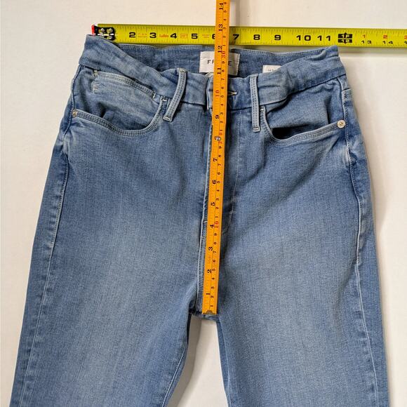 FRAME Le Super High Flare Jeans Women's 27 Blue Light Wash Denim High Rise - Picture 6 of 9